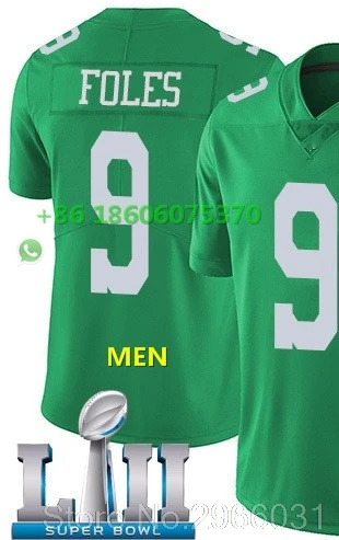 For men Супер патч A+++ Качественная мужская футболка для взрослых 86 Zach Ertz 91 fletcher cox 11 carson wentz 9 Nick Foles bowl Philadelphia - Цвет: For men