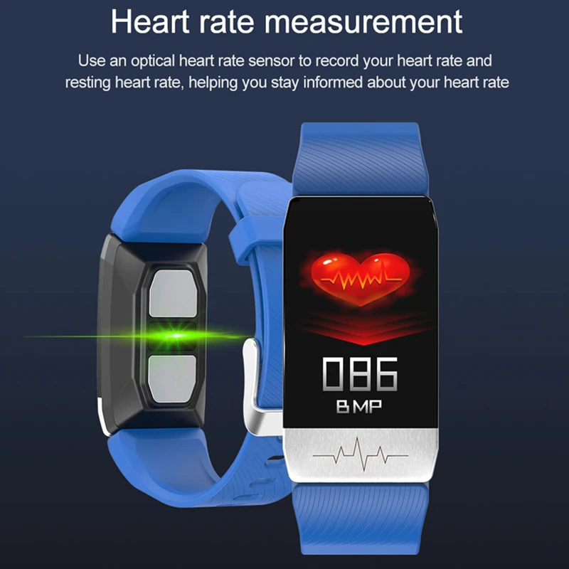 Smart Bracelet Waterproof Body Temperature ECG Fitness Tracker