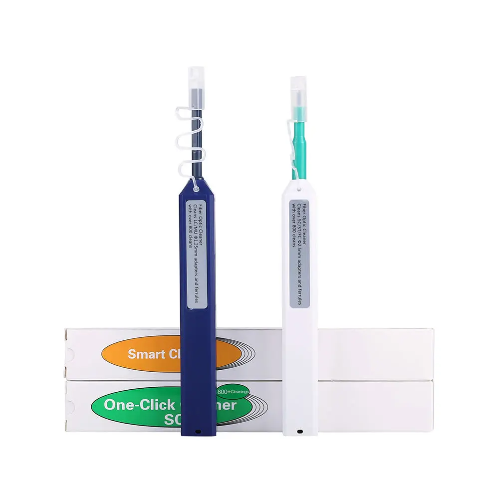1.25mm one-click Universal Fiber Optic Cleaner Pen 800 Cleans for LC MU Adapter 