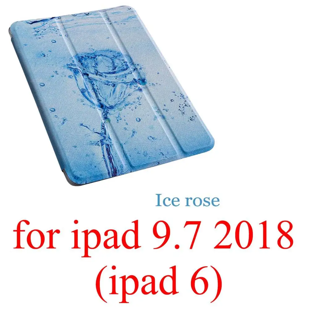 Чехол для планшета с мультипликационным принтом для Apple ipad 2 3 4 9,7 Pro Smart wake Sleep fundas fold Stand cardined cover capa bag для Air 1 2 - Цвет: for ipad 9.7 2018