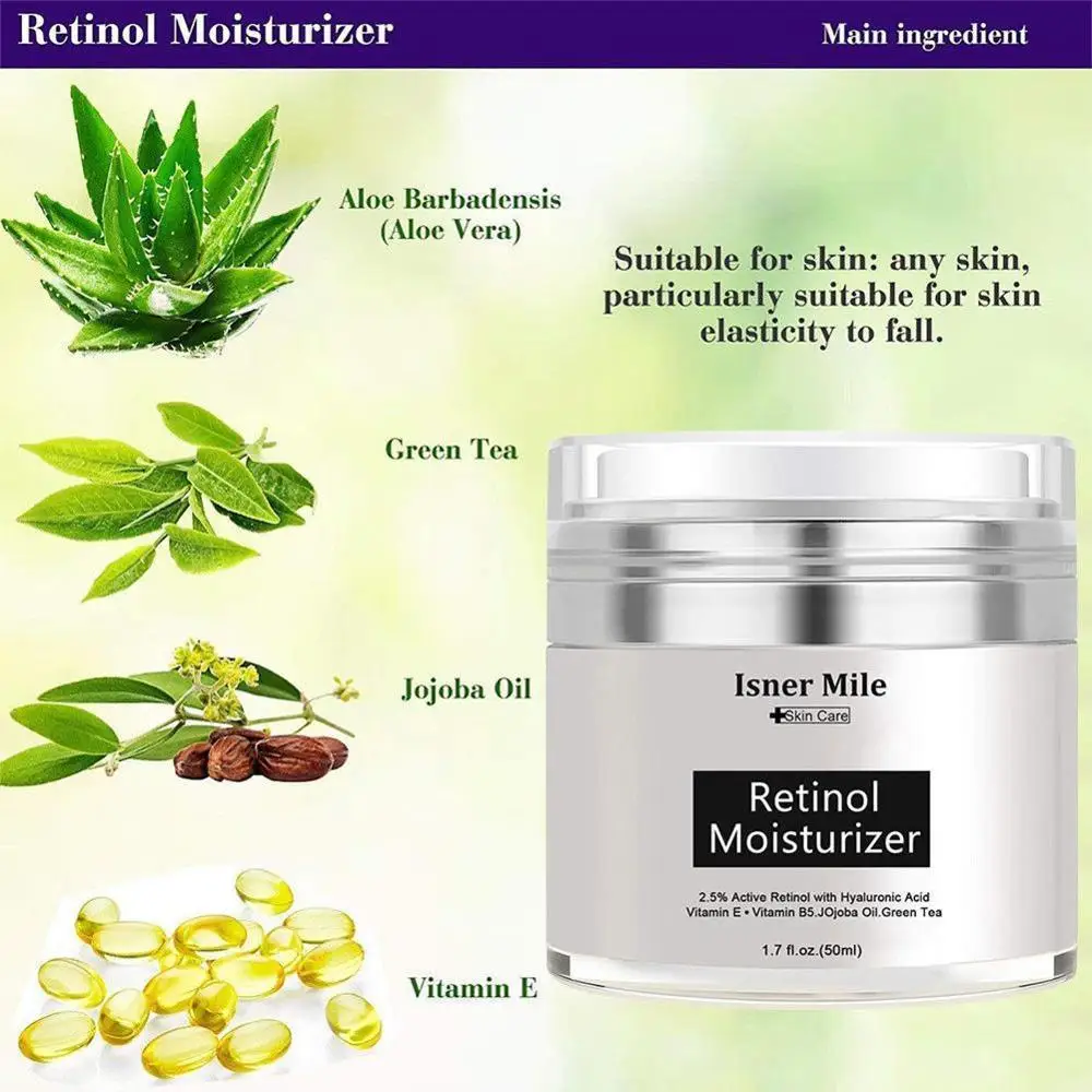 2.5% Anti Aging Wrinkle Acne Face Whitening Serum 50ml Pure Retinol Vitamin A Cream Hyaluronic Acid Skin Care Products 2.5% Anti Aging Wrinkle Acne Face Whitening Serum 50ml Pure Retinol Vitamin A Cream Hyaluronic Acid Skin Care Products