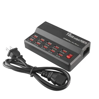 

Multi Port Charger 10 USB 12A Power 60W Quick Charge Station For Apple Samsung Xiaomi Huawei USB Charger Electrical Sockets Plug