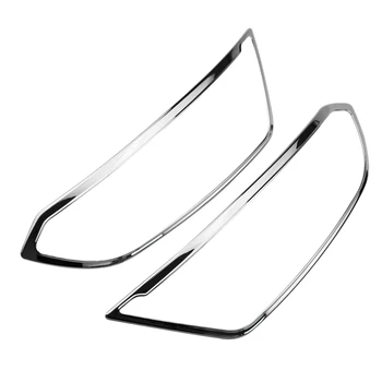 

2Pack Car Front Headlight Cover Light Frame for Ford New Ecosport 2018 2019