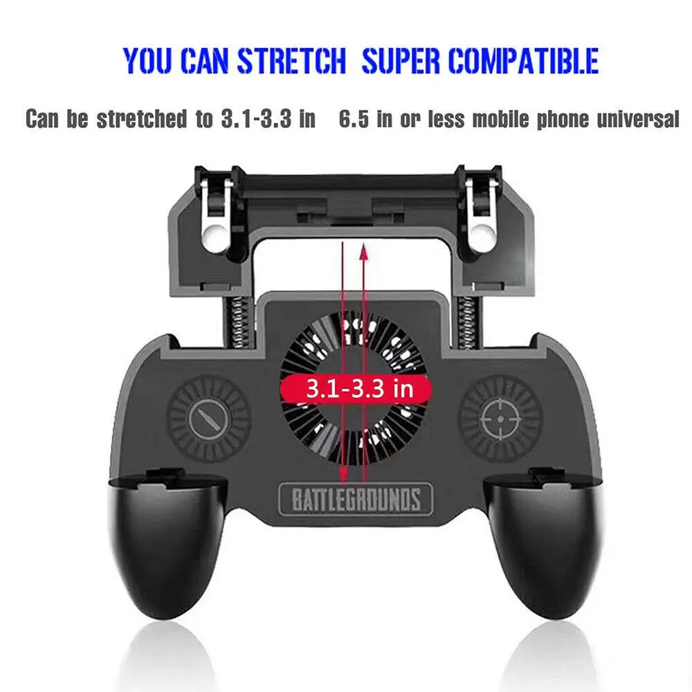 BEESCLOVER Phone Game Controller Joystick Cooling Fan Gamepad for PUBG Android IOS