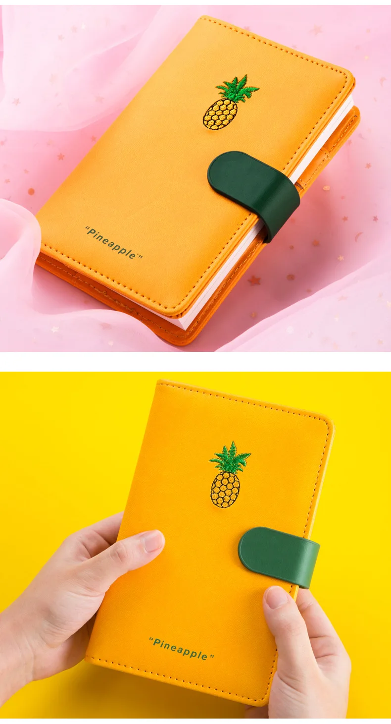 A6 Cartoon Creative Weekly planner agenda Notebook Handbook Diary Fruit Decoration DIY Planner Journal Personal Notebook