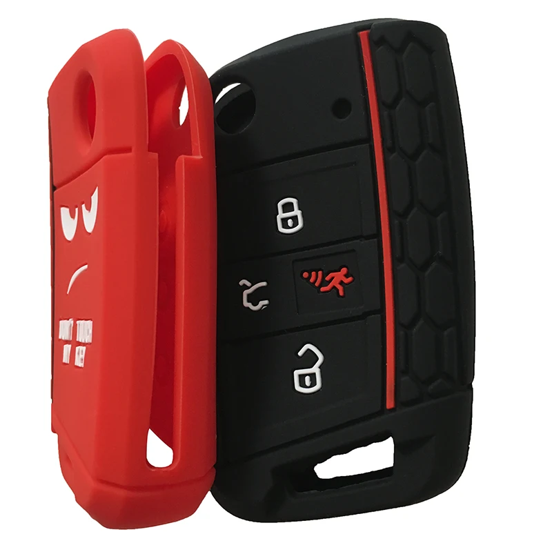 4 Кнопка чехол для ключа Volkswagen SEAT Ateca Leon Kodiaq Karoq Tiguan Octavia Polo Golf 7 MK7 брелок ключей