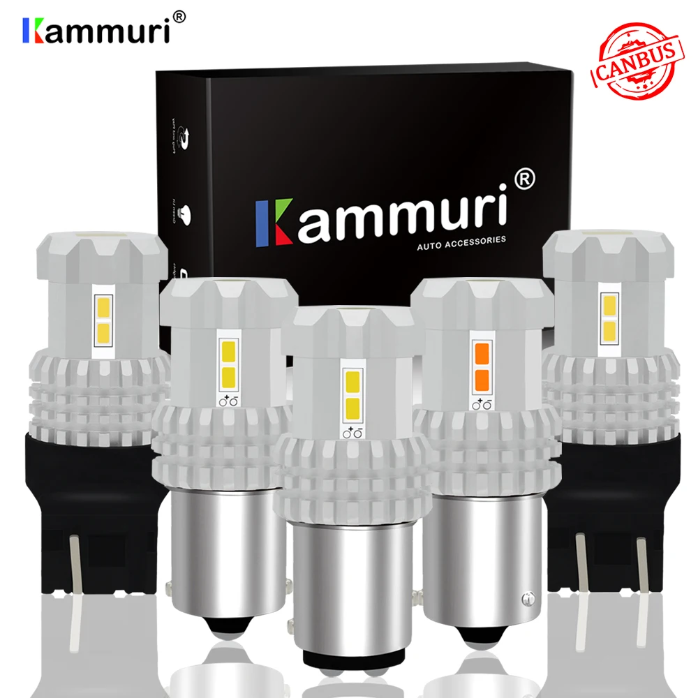 KAMMURI Canbus W21/5 Вт W21W P21W PY21W Автомобильный светодиодный 1156 1157 BA15S BAU15S BAY15D T20 7440 7443 P21 W21 5