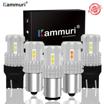 

KAMMURI Canbus W21/5W W21W P21W PY21W Car led 1156 1157 BA15S LED BAU15S BAY15D T20 7440 7443 LED P21 W21 5W P27/5W led 12V Auto