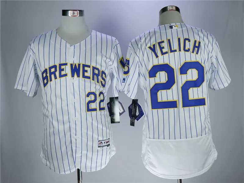 Мужская майка Milwaukee Christian Yelich Lorenzo Cain Eric Thames Lorenzo Cain Ryan Braun, camiseta maillot BHR01 - Цвет: AS PICTURE