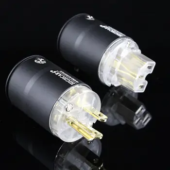 

Hi-end DIY 6N copper 24K gold plated US power plug & IEC plug for amplifier power cable