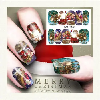 

New Natural Beauty Fashion Nail Applique Japanese Watermark Full Patch Winter Christmas Multi-color Variety Nail Art Stickers