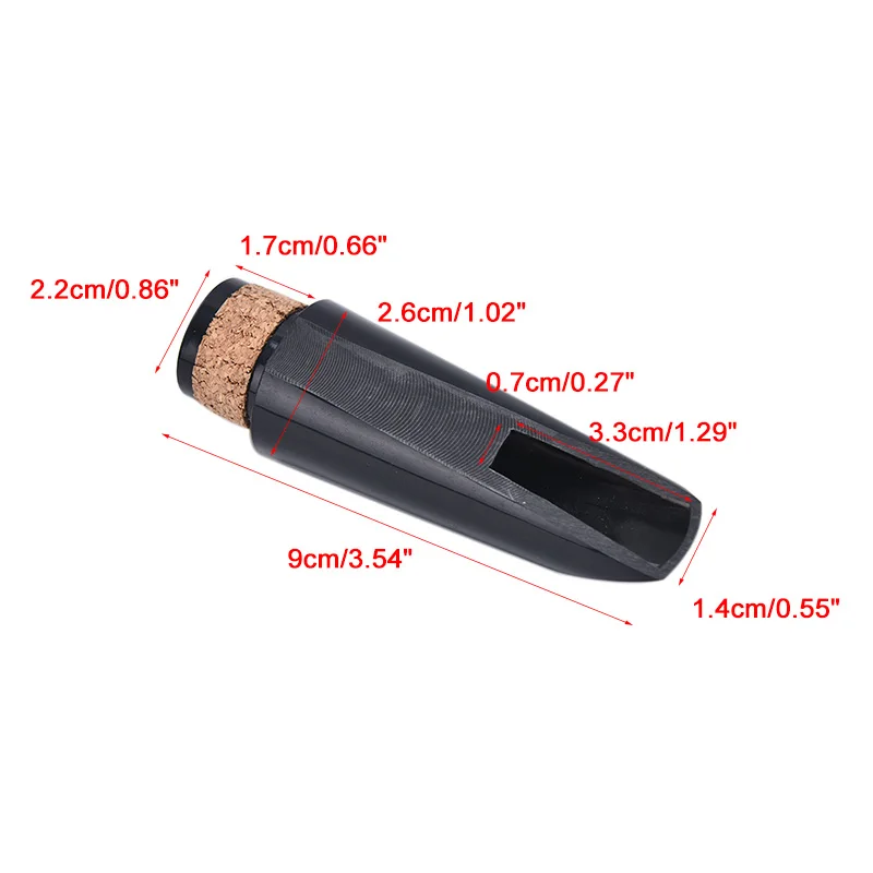 Clarinet and Saxophone Accessories Saxophone and Clarinet Mouthpieces Professional Transparent Clarinet Mouthpiece Woodwind Instruments Part 1pc Mouthpiece for Bb Clarinet Clear / White / Black