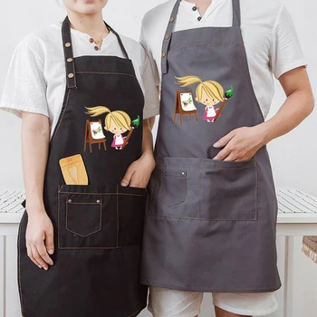 

1Pcs Apron Parent-child Activity Studio Apron Kindergarten Early Education Training Teacher Manual Experience Multi-pocket Apron