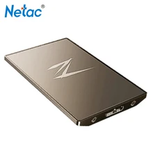 SSD Netac 128GB 256GB 512GB внешний жесткий диск USB 3,1 высокоскоростной твердотельный накопитель для портативных ПК