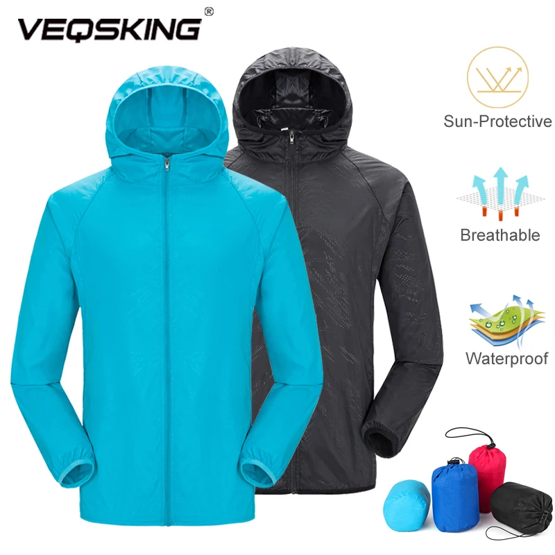 Mountainskin Men Women's Quick Dry Hiking Jacket Sun UV Protection