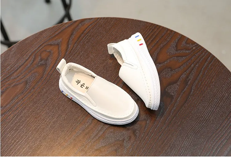 Spring New Children's Peas Shoes Children's Boys and Girls Leather Shoes Lazy Single Shoes