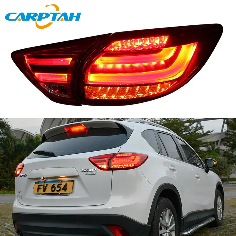 Автомобильный Стайлинг задний фонарь задние фонари для Mazda CX-5 CX5 2013- задняя лампа DRL+ сигнал поворота+ обратная лампа+ светодиодный тормозной сигнал