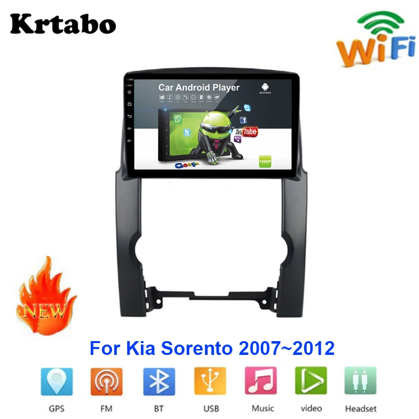 

Car radio Android multimedia player For Kia Sorento 2007~2012 Car touch screen GPS Navigation Support Carplay Bluetooth