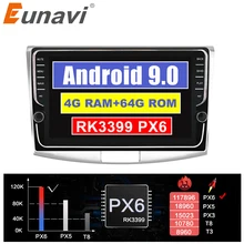 Eunavi Android 9,0 Octa-core 9-дюймовый автомобильный радиоприемник GPS головного устройства Navi для Фольксваген MAGOTAN CC 2010- мультимедийному плееру, 4 ГБ, 64 ГБ