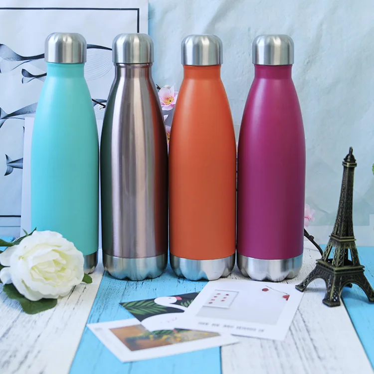 

500ml Creative Coke Bottle Environmentally Friendly 304 Stainless Steel Inner Wearing Insulated Cup New Style Electroplated Stai