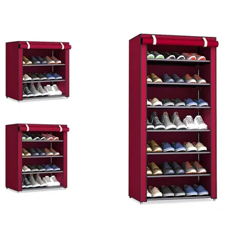 

Non-woven Fabric Storage Shoe Rack Hallway Cabinet Organizer Holder 4/5/6/8/10 Layers Assemble Shoes Shelf DIY Home Furniture