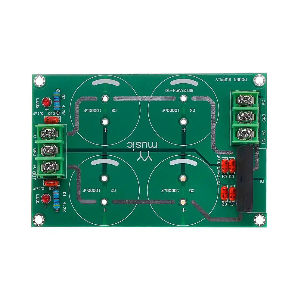 Двойной источник питания выпрямитель модуля фильтр голая доска для усилителя динамик аудио модуль