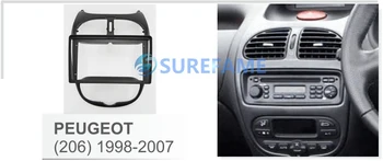 

9 inch Car Fascia Radio Panel for 1998-2010 PEUGEOT 206 Dash Kit Install Facia Console Bezel Adapter 9inch Plate Trim Cover