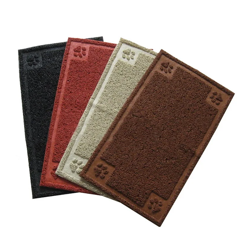 1PC Pet Feeder Bowl Mat For Dog Cat Easy To Clean PVC Feeding Pad Cats Litter Mats Non Slip Waterproof Mats Pet Tools