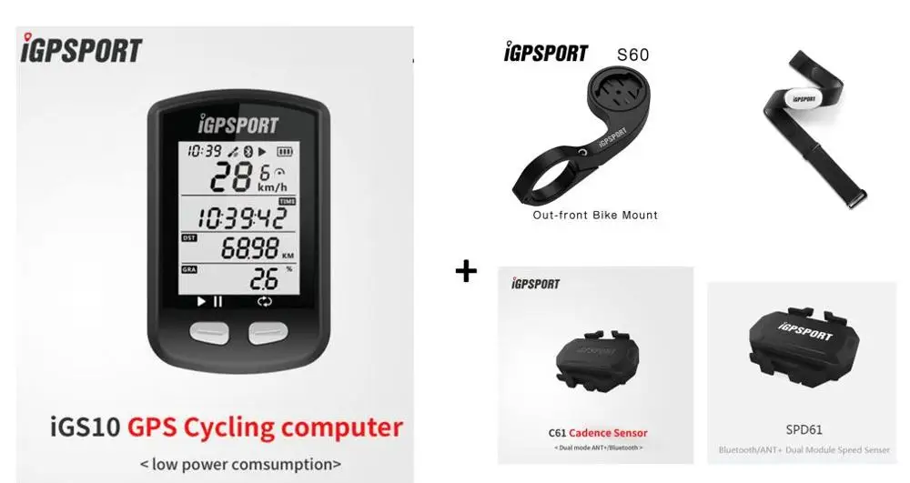 I gps порт IGS10 Mtb велосипедный компьютер gps Водонепроницаемый IPX6 ANT+ беспроводной Велосипедный спидометр велосипед цифровой секундомер аксессуары