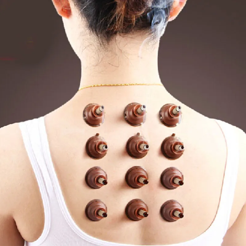 100 Pcs Selfadhesive Moxa Moxibustion Tube Acupuncture Massage Moxa