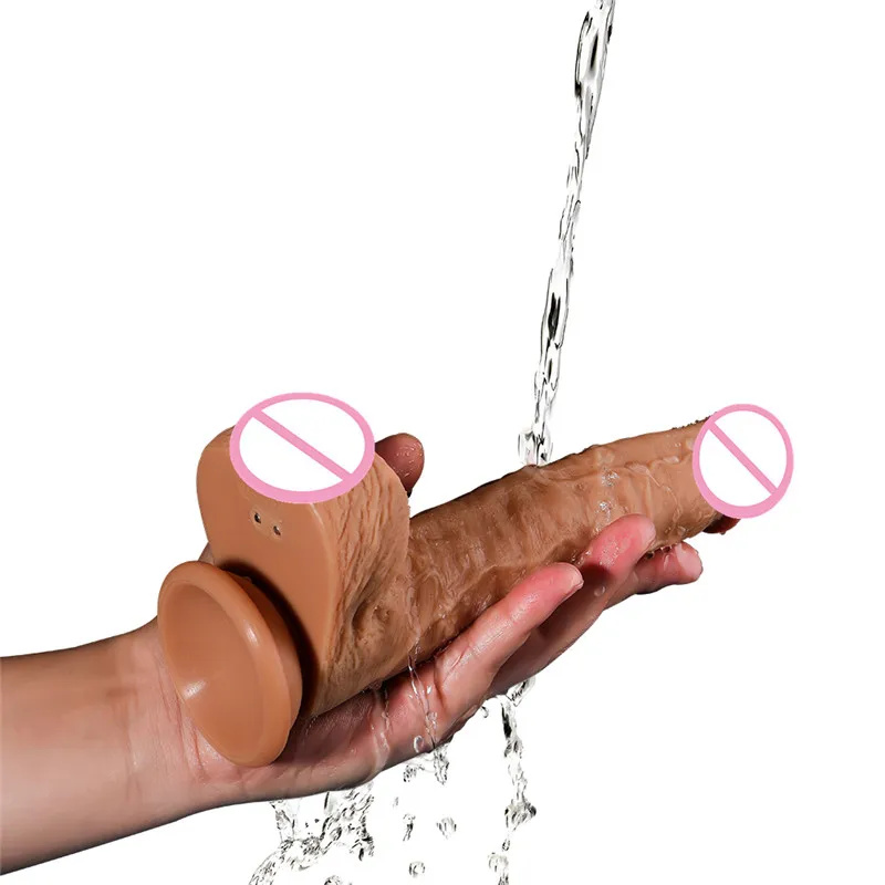 New Automatic Telescopic Rotating Penis Vibrator Female Masturbation Super Realistic Heating Big Dildo Erotic Sex Toys For Women 4