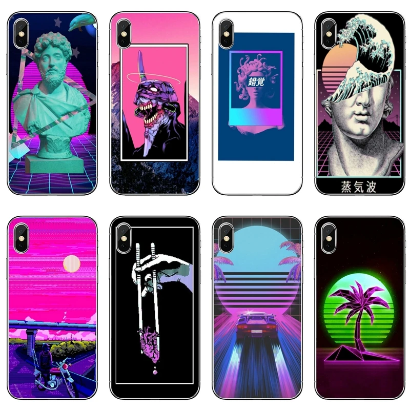 Мягкий силиконовый чехол для Xiaomi Redmi Note 8 7 6 5A 4 Pro 7A K20 6A 4A 4X 5 Plus S2 Vaporwave | Мобильные