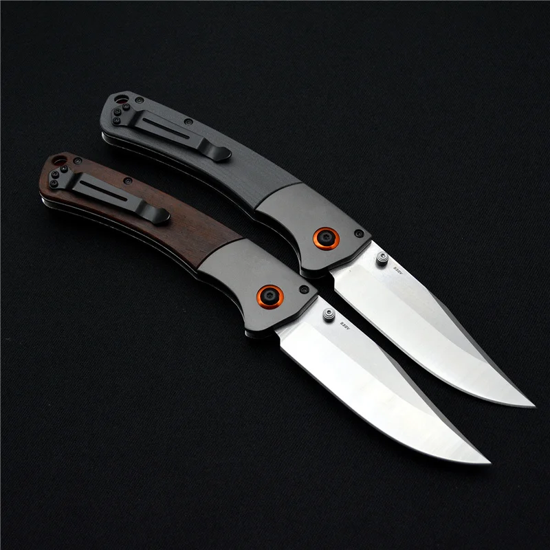 

TRSKT Hunt Crooked River 15080 Knife Gray G-10 / Wood Tactical Knives Outdoor Camp Survival Folding Knives EDC Tools Dropship