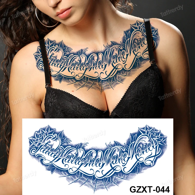 Tribal Chest Tattoos For Women