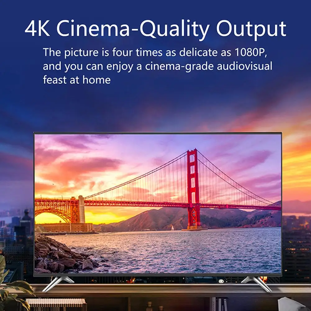 Кабель-адаптер типа C к HDMI разрешение 4K 60HZ поддержка передачи данных Зарядка HD конвертер Plug And Play кабель 2 м USB C к HDMI
