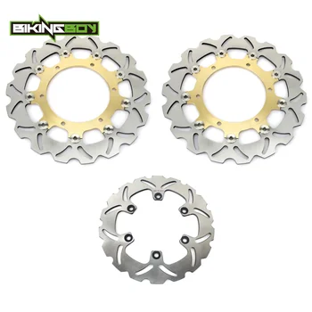 

BIKINGBOY For YAMAHA XJ 600 S N 98-03 YZF 600 R 96-07 YZF 1000 R 96-02 YZF R1 98-01 XT 660 Z Front Rear Brake Discs Disks Rotors