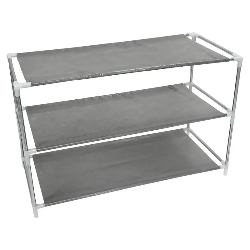

3 Layers removable door shoe storage cabinet shelf DIY shoes storage