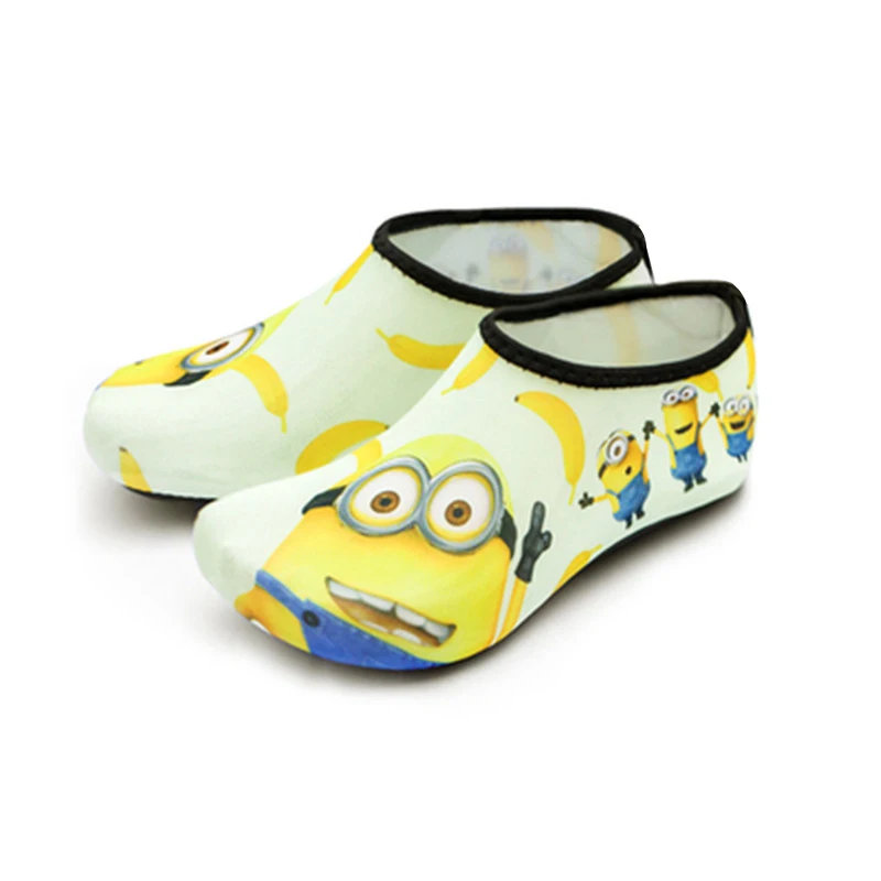 Men Women Kids Water Sport Beach Swimming Socks Thin Multi Prints Anti Slip Fitness Yoga Dance Swim Surf Diving Underwater Shoes