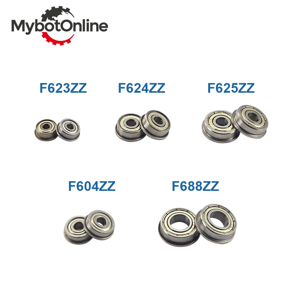 10 шт./лот фланцевые шарикоподшипники F604ZZ F623ZZ F624ZZ F625ZZ F626ZZ F688ZZ шкив с глубоким