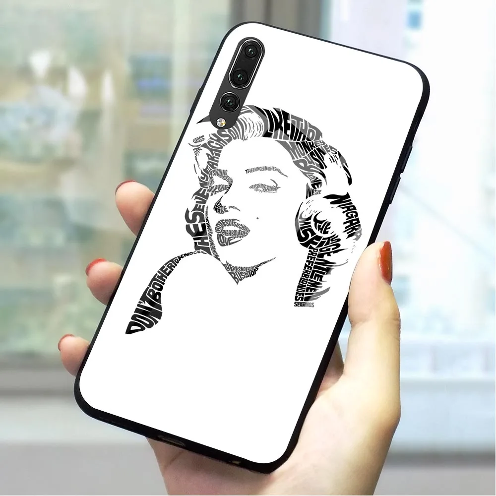 Сексуальная Богиня Мэрилин Монро стекло телефон чехол для Huawei P10 чехол Honor 9 10 Lite 7A P10 P20 P30 PRO P Smart mate 20 Lite - Цвет: K1034909