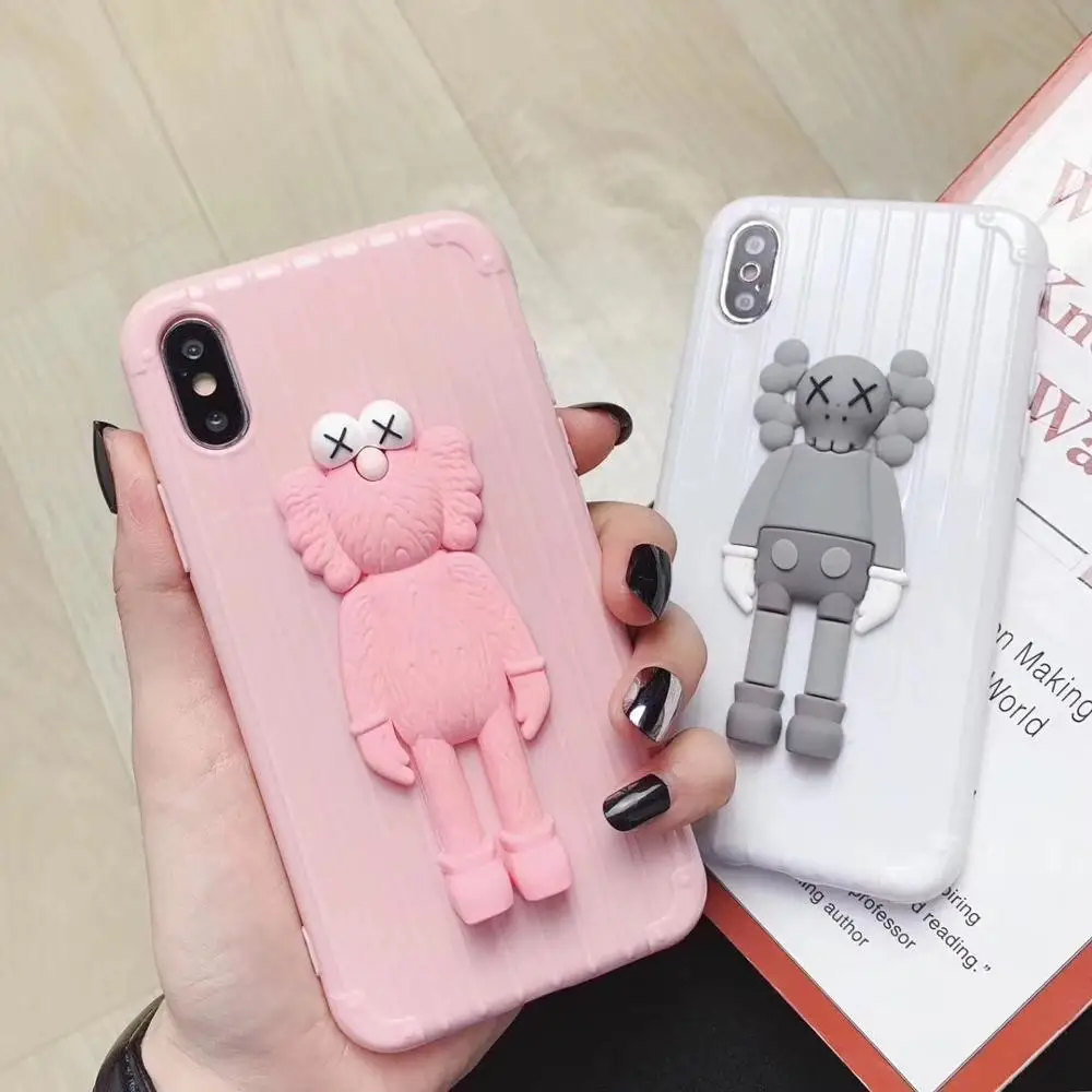 

For iPhone11 Pro XR Trendy Elmo Doll Phone Case Soft Luggage Plain Cover Shell Xsmax 8plus 6s 7P 6sp Body Shell Protection