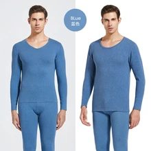 YILINHAN Winter Plus Velvet Thermal Underwear Men Warm Men Underwear Set Cationic Thermal Technology Second Skin Long Johns