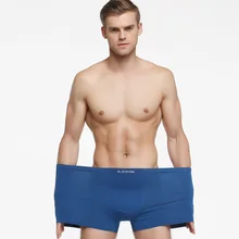 Хлопковые мужские однотонные удобные боксеры размера плюс, сексуальные мягкие мужские шорты, новинка, 3 шт./лот