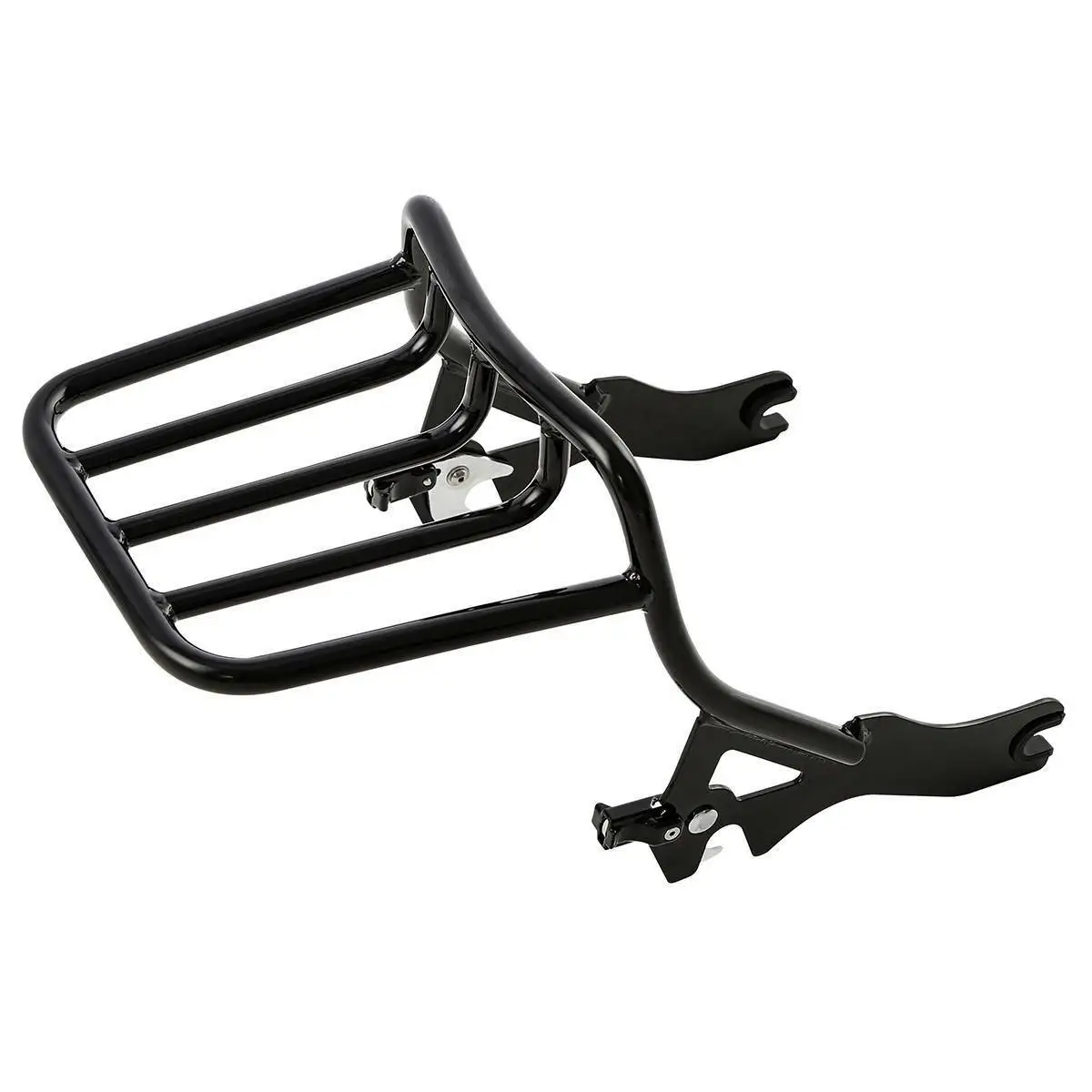 Мотоциклетная черная 2-up багажная стойка для Harley Street Bob FXBB Deluxe FLDE Softail Slim FLSL- 19