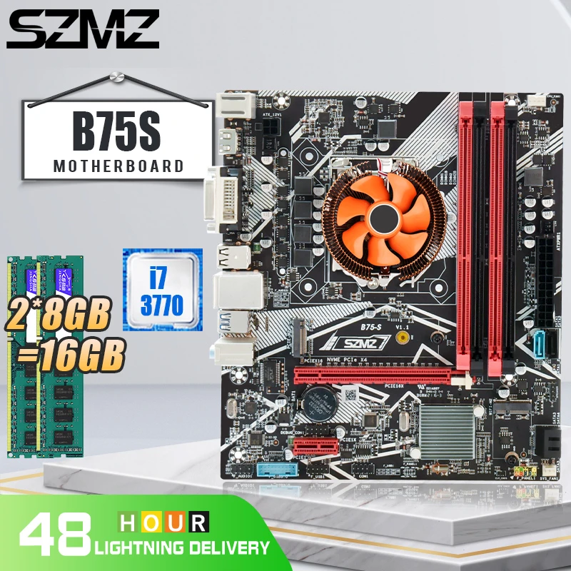 LGA 1155 Motherboard Set With GTX960 4GB GPU I53570 CPU And DDR3 2*8GB