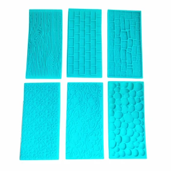 

AA 6 Piece/1 Set Cake Decorating Tools Cake Border Decoration Molds Silicone Fondant Cupcake Mold