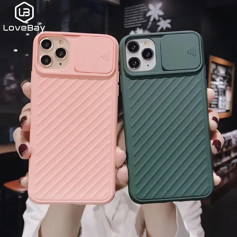 Lovebay Camera Protection Shockproof Phone Case For iPhone 11 Pro XR XS Max 6 6S 7 8 Plus X Soft TPU Solid Matte Back Cover Gift |