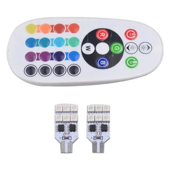 

T10 RGB with Remote Control T10-12smd 5050 Car Width Light Strobe Light Atmosphere Light