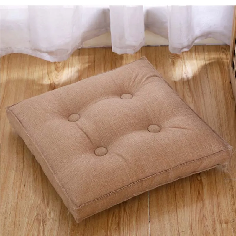 Твердая японская Подушка Cattail Hassock Seat Pad копчик, ортопедический коврик подушка на спинку стула квадратный утолщенный напольный коврик Pouf Futon