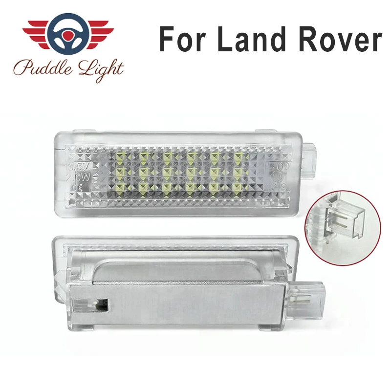 

2x 18smd LED Door Interior Footwell Light Led courtesy light CAR Styling For LAND ROVER Evoque Range Rover 4 Sprot Freelander2